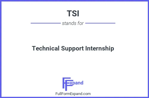 Full form of TSI