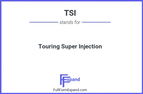 Full form of TSI