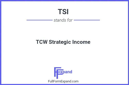 Full form of TSI