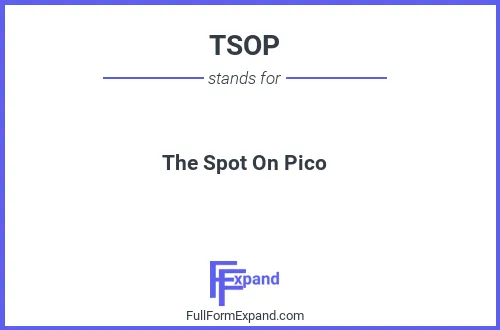 Full form of TSOP