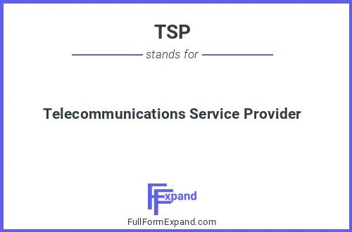 Full form of TSP