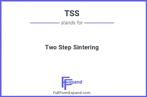 Full form of TSS
