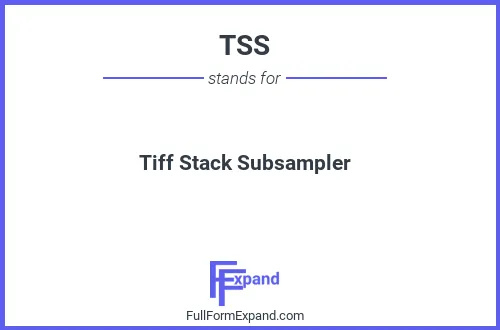 Full form of TSS