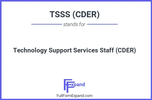 Full form of TSSS (CDER)
