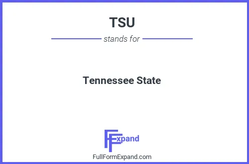 Full form of TSU