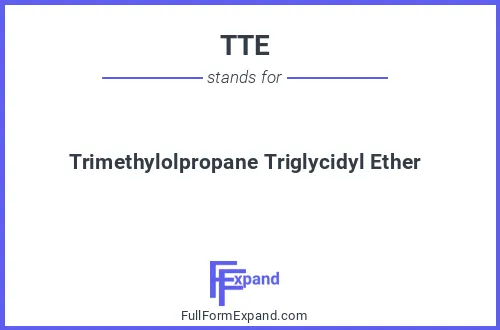 Full form of TTE