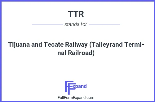 Full form of TTR