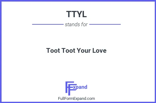 Full form of TTYL