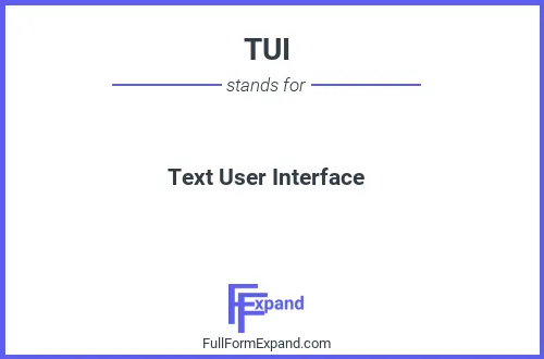 Full form of TUI