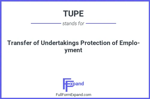 Full form of TUPE