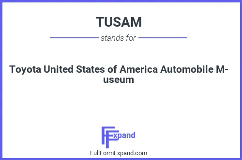 Full form of TUSAM