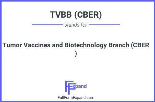 Full form of TVBB (CBER)