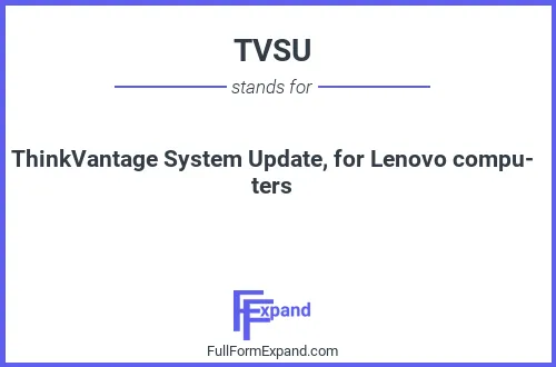 Full form of TVSU