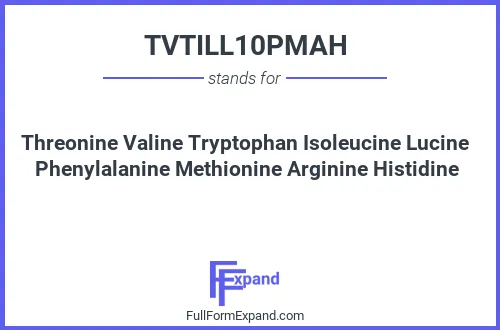 Full form of TVTILL10PMAH