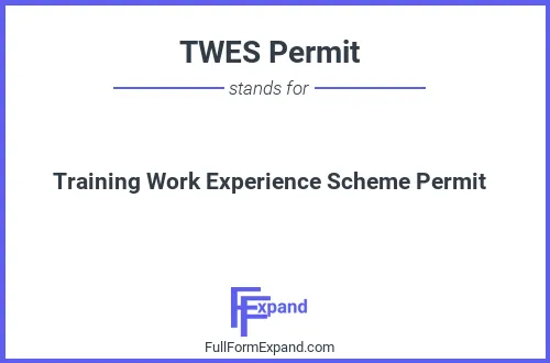 Full form of TWES Permit