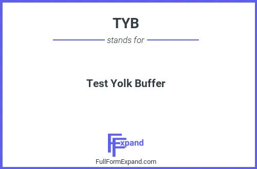 Full form of TYB