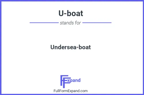 Full form of U-boat