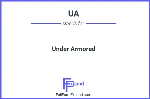 Full form of UA