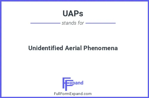 Full form of UAPs