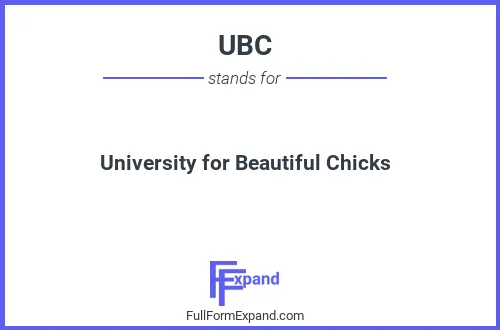 Full form of UBC