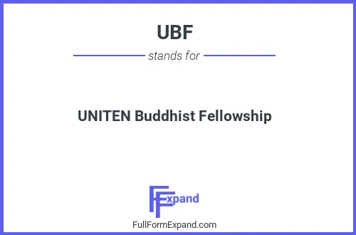 Full form of UBF