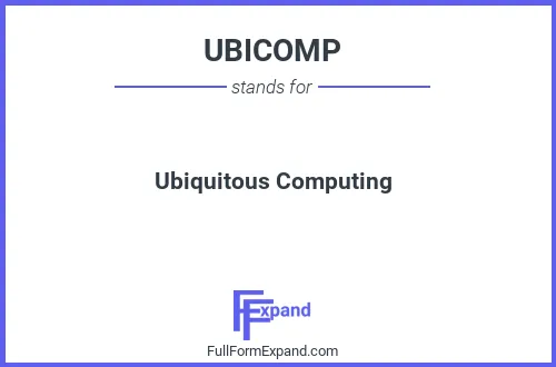 Full form of UBICOMP