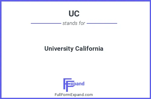 Full form of UC