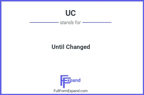 Full form of UC