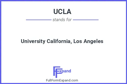 Full form of UCLA