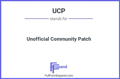 Full form of UCP