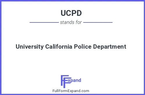 Full form of UCPD
