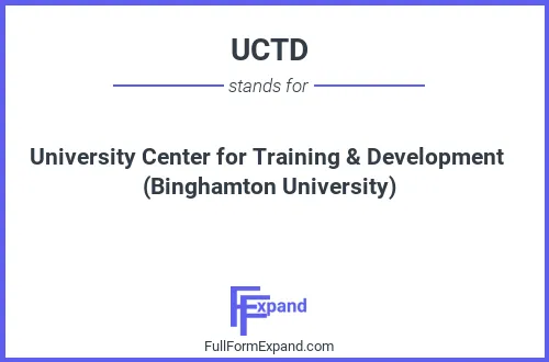 Full form of UCTD
