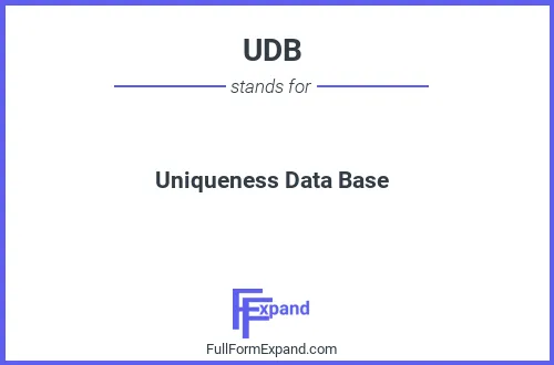 Full form of UDB