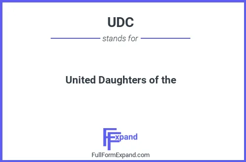 Full form of UDC