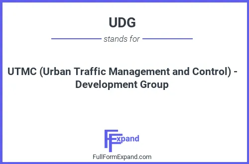 Full form of UDG
