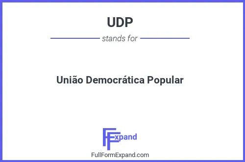 Full form of UDP