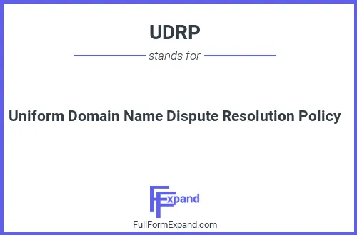 Full form of UDRP