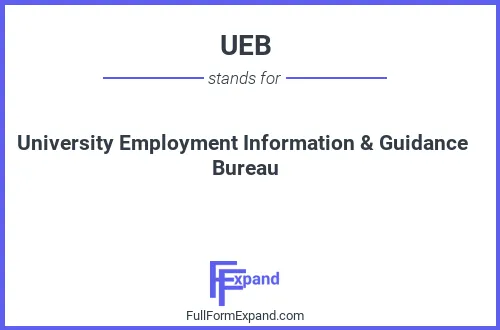 Full form of UEB