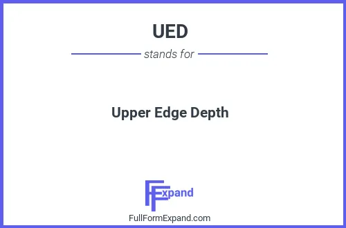 Full form of UED
