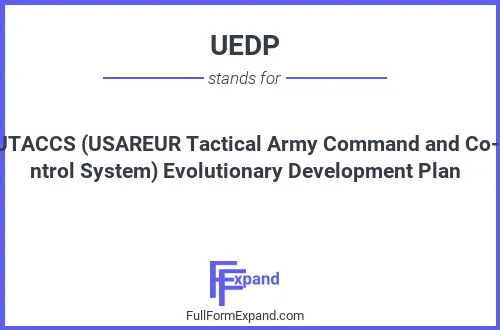 Full form of UEDP