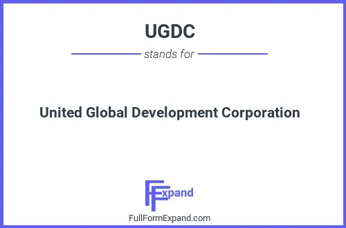 Full form of UGDC