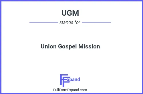 Full form of UGM