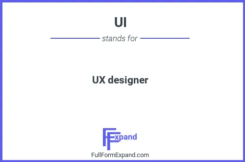 Full form of UI