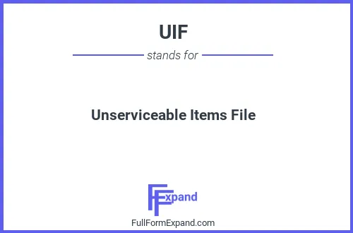 Full form of UIF