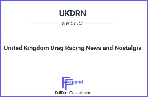 Full form of UKDRN