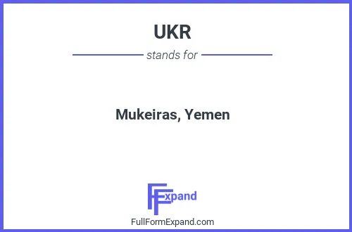 Full form of UKR