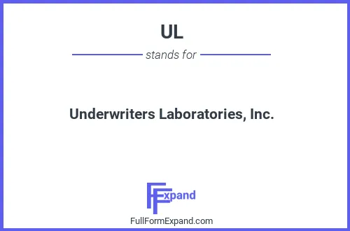 Full form of UL