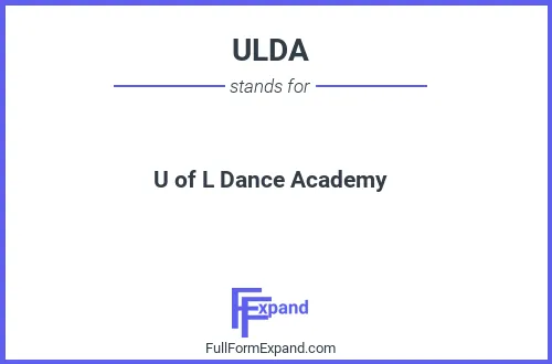 Full form of ULDA