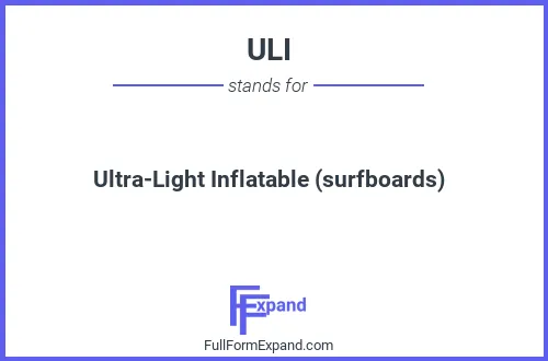 Full form of ULI