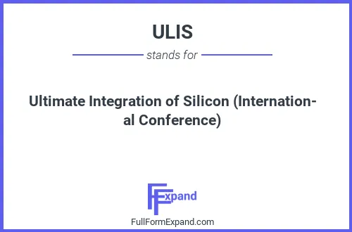 Full form of ULIS